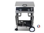 Pack plancha électrique planchaelec lux 600 carbon - chariot rivoli