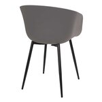 2 Fauteuils en polypropylène gris RODA