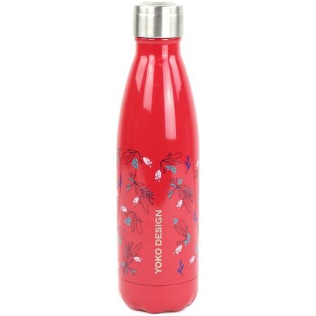 YOKO DESIGN Bouteille isotherme de 500 ml motif Primavera Framboise