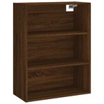 vidaXL Buffet chêne marron 69 5x32 5x180 cm bois d'ingénierie