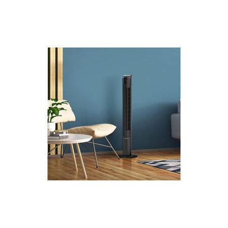 Thomson Ventilateur Colonne Tactile - Hauteur 116 Cm - 3 Vitesses - 3 Modes - Noir
