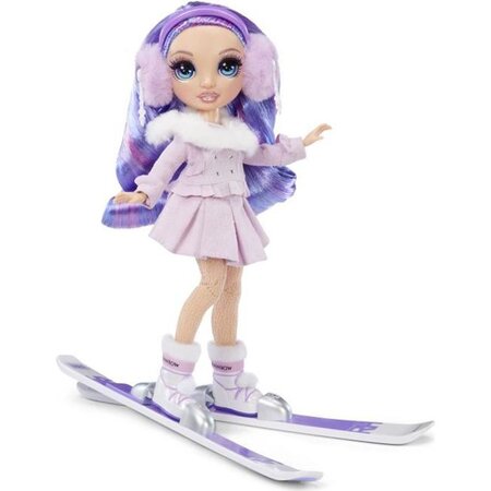 Rainbow high winter break poupée mannequin 28m - violet willow - pourpre