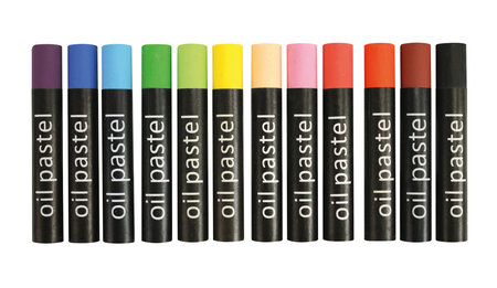 Boite Pastel à l'huile Couleurs assorties 12 pièces