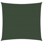 vidaXL Voile d'ombrage 160 g/m² Vert foncé 4 5x4 5 m PEHD