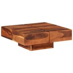 vidaXL Table basse 80x80x30 cm Bois d'acacia massif