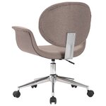 vidaXL Chaises pivotantes à manger lot de 6 taupe tissu