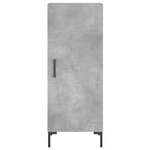vidaXL Buffet haut Gris béton 34 5x34x180 cm Bois d'ingénierie