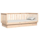 vidaXL Lit de jour 90x200 cm Bois de pin massif