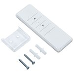vidaXL Auvent automatique capteur de vent et LED 5x3 m Bleu et blanc