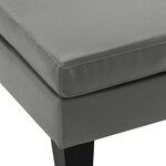 vidaXL Repose-pied Gris Similicuir