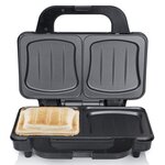 Tristar appareil à croque-monsieur sa-3060 900 w noir et argenté