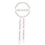 Kit broderie merry christmas cercle métal Ø 15 cm