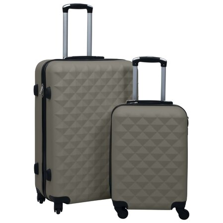 vidaXL Ensemble de valises rigides 2 Pièces Anthracite ABS