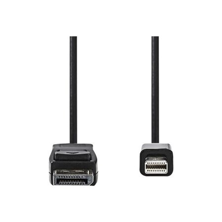 NEDIS Mini DisplayPort - DisplayPort Cable - Mini DisplayPort Male  -  DisplayPort Male - 1.0 m - Noir