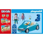 Playmobil - 70285 - papa avec enfant et voiture cabriolet