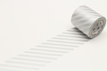 Masking Tape MT Casa Rayé 5 cm argent - stripe silver