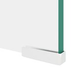vidaXL Meuble TV / pour moniteur 90 x 30 x 13 cm Verre Transparent