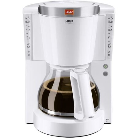 Melitta cafétiere look iv selection 1011-03 blanc/acier brossé