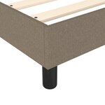 vidaXL Sommier à ressorts de lit Taupe 120x200 cm Tissu