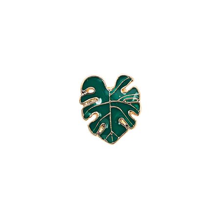 Pin's - feuille - verte - 12 x 10 mm