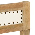 vidaXL Cadre de lit Bois de manguier massif 140 cm
