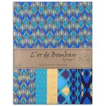6 Feuilles De Papier Recyclé Bleu Violet - Draeger paris