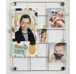 Tableau Photos Métallique Doré - Format 21 7x28 1cm - X 4 - Exacompta