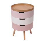 Table de chevet coffre 3 niveaux