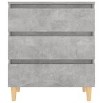 vidaXL Buffet Gris béton 60x35x69 cm Aggloméré