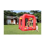Château gonflable jumpy car avec aire de jeux et trampoline  surface 210x205x200 cm - souffleur et sac de rangement inclus