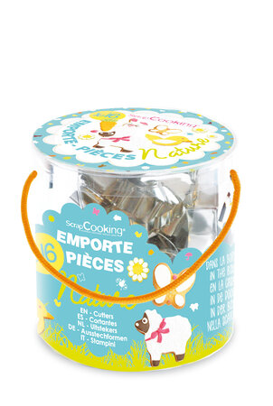 Seau 16 Emporte-Pièces Acier "Nature"
