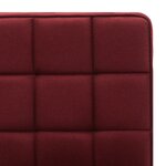 vidaXL Chaises à manger lot de 2 bordeaux tissu