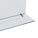 vidaXL Miroir mural avec étagère 50x70 cm Verre trempé