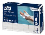 Essuie-mains plié Premium Xpress® Soft H2, pliage en Z, double épaisseur, gaufré, 110 feuilles, 212 mm, blanc (paquet 21 x 110 feuilles)