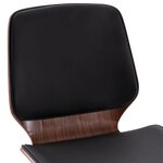 vidaXL Chaises à manger lot de 4 noir similicuir
