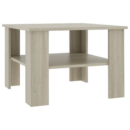 vidaXL Table basse Chêne sonoma 60 x 60 x 42 cm Aggloméré