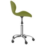 vidaXL Chaises pivotantes à manger lot de 2 Vert clair Velours