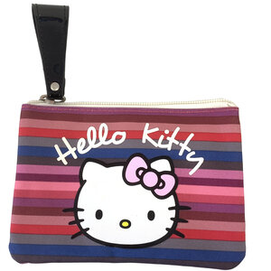 Petite trousse à soufflets stripes hello kitty