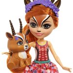 Enchantimals poupée gabriela gazelle 15 cm et relais