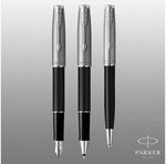 Parker sonnet essentiel stylo bille  noir  recharge noire pointe moyenne  coffret cadeau
