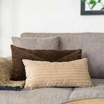 Coussin marron 30 x 60 cm