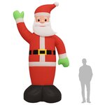 vidaXL Père Noël gonflable avec LED 475 cm