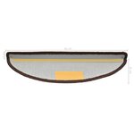 vidaXL Tapis d'escalier 10 Pièces 65x21x4 cm Marron
