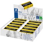 Gomme plastique noris  blanc  présentoir de 30 staedtler