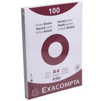 Paquet 100 Fiches Sous Film - Bristol Dots Non Perforé - 210x297mm - X 10 - Exacompta