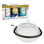 Théière Tamayuki blanche 800 ml + coffret de thés japonais