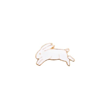 Pin's - lapin - blanc - 17 x 10 mm