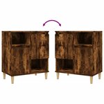 vidaXL Buffets 2 Pièces chêne fumé 60x35x70 cm bois d'ingénierie