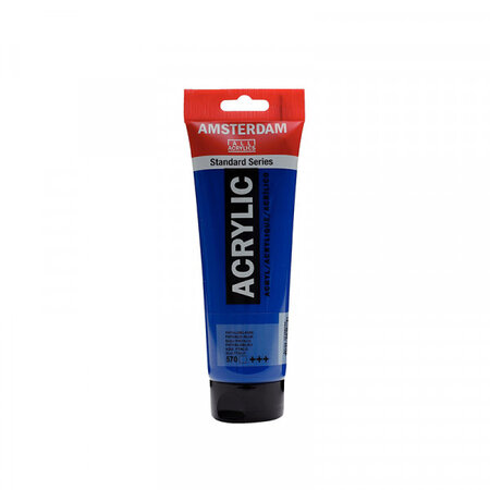 Tube peinture acrylique bleu phtalo 250 ml - amsterdam royal talens