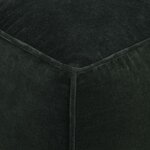 vidaXL Pouf Velours de coton 40 x 40 x 40 cm Vert forêt